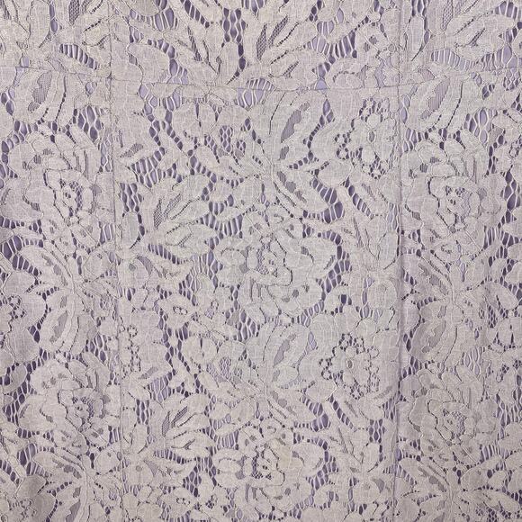 Fame and Partners Dress Womens 6 Pastel Lavender Crochet Lace Spaghetti Straps - Picture 3 of 9